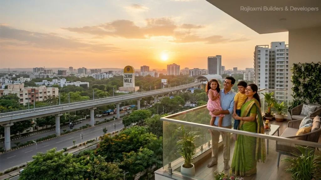 Real estate companies in Nagpur offering luxury flats with balcony city view for families